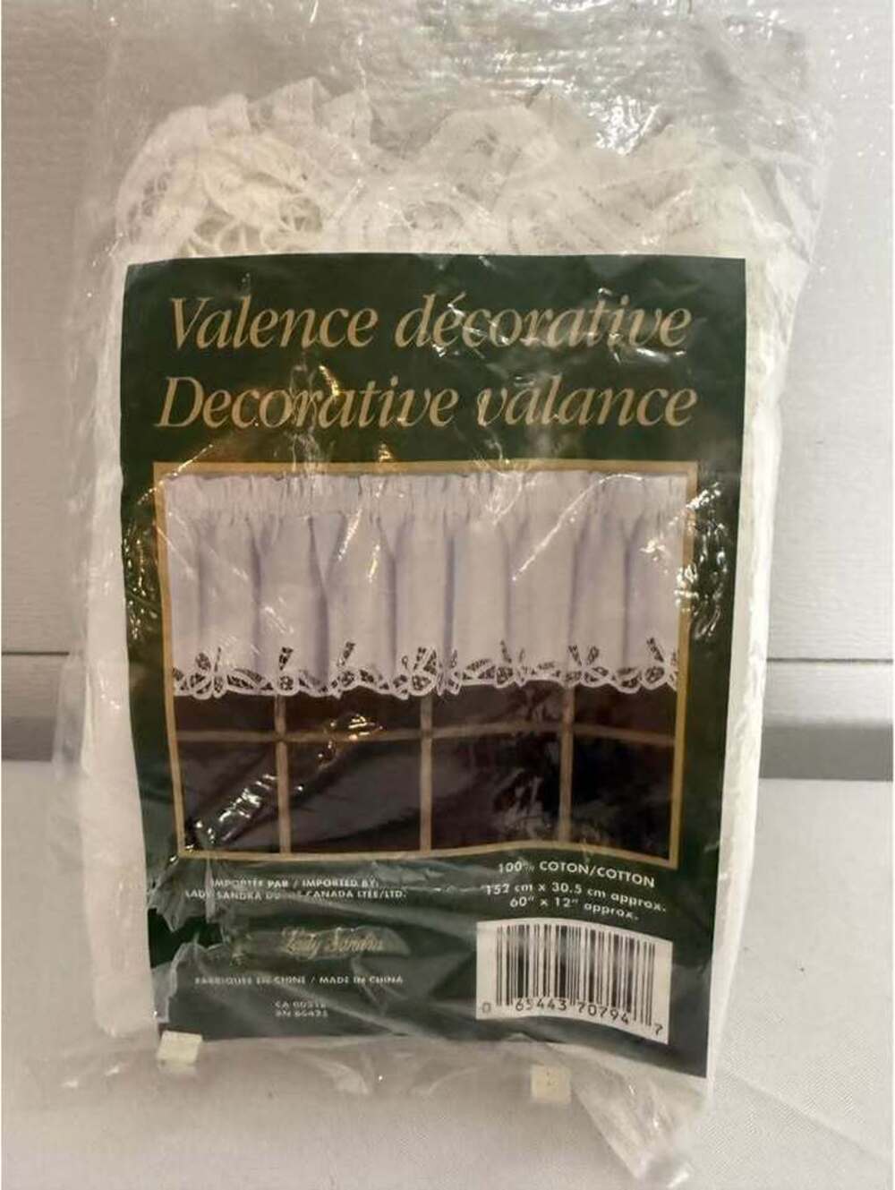 Vintage Decorative Lace White Valance